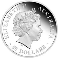 AUSTRALIAN 50 Dollars - 4th Portrait Elizabeth II Platinum "Koala" (15.5 g)