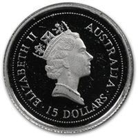AUSTRALIAN 15 Dollars - 3rd Portrait Elizabeth II Platinum "Koala" (3.135 g)