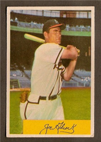 1954 Bowman Baseball Card #96 Joe Adcock