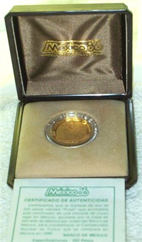 MEXICO 250 Pesos Gold Coin  (1985-1986)