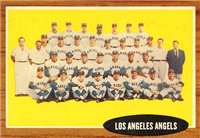 1962 Topps Baseball 132 Los Angeles Angles