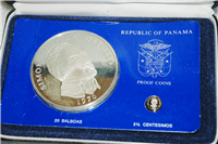 PANAMA 1976   2-Coin Silver Proof Set