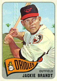 1965 Topps Baseball  Card #33  Jackie Brandt