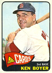1965 Topps Baseball  Card #100  Ken Boyer