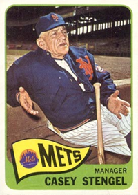 1965 Topps Baseball  Card #187  Casey Stengel (Hall of Fame)