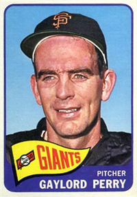 1965 Topps Baseball 193 Gaylord Perry HOF