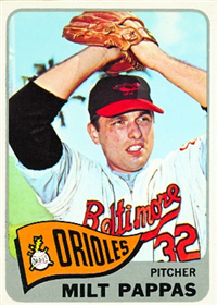 1965 Topps Baseball  Card #270  Milt Pappas