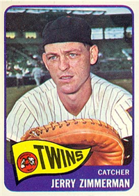 1965 Topps Baseball  Card #299  Jerry Zimmerman