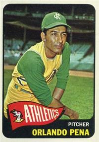 1965 Topps Baseball  Card #311  Orlando Pena