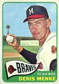 1965 Topps Baseball 327 Denis Menke