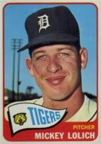 1965 Topps Baseball  Card #335  Mickey Lolich