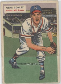 1955 Topps Double Headers Baseball  Card #33  Pendleton/Conley