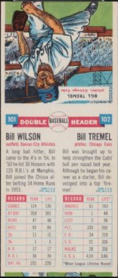 1955 Topps Double Headers Baseball 101 Wilson/Tremel