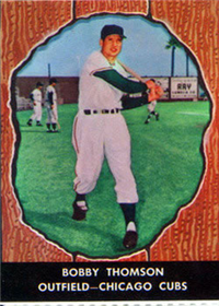 1958 Hires Root Beer Baseball Card  #46  Bobby Thomson