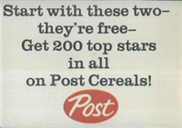 1962 Post Cereal Box Baseball 6b Roger Maris