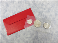 1976-s Bicentennial Silver Uncirculated Set (red envelope 3 coins)