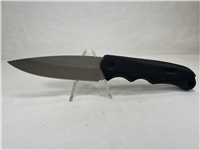 2006 BUCK CHINA 471 Black Diamondback textured Kraton Fixed Blade Knife