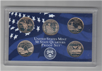 2003-s 50 State Quarters Proof Set (blue box 5 coins)