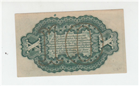 (Fr-1255)  1863 10 Cents Fractional Currency Note