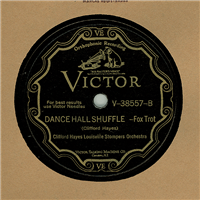 CLIFFORD HAYES DIXIE JUG BAND    Dance Hall Shuffle    (Victor  38557,  1930) 78 RPM Race Record