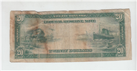 (Fr-1004)  1914 $20 Federal Reserve Note (Dallas, Blue Seal, Burke/McAdoo)