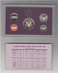 1992-s Proof Set (purple box 5 coins)