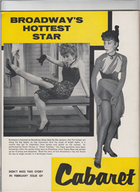 CABARET   Vol. I #9    (Entertainment Pub., January, 1956) June Allyson