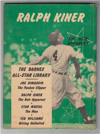 Ralph Kiner BARNES ALL-STAR LIBRARY   (The Copp Clark Co., Ltd., 1950-51)