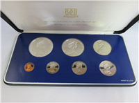 BRITISH VIRGIN ISLANDS 1980 7 Coin Proof Set KM PS10