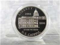 2001-P Capitol Visitor Center Proof Silver Dollar
