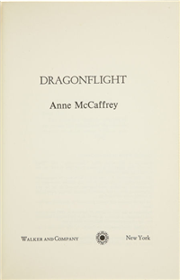 DRAGONFLIGHT  Anne McCaffrey  (1968)  First Edition in Dust Jacket