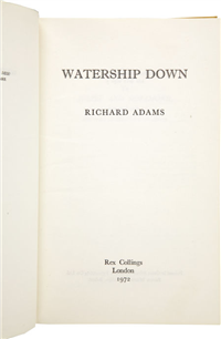 WATERSHIP DOWN  Richard Adams (1972) First Edition in Dust Jacket