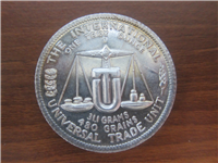 The International Universal World Trade Unit Silver Coin