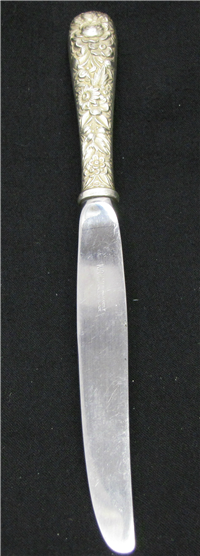 Repousse Sterling 9 inch  Dinner Knife   (Kirk Stieff  #1828) 