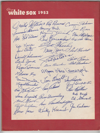 CHICAGO WHITE SOX YEARBOOK  (Big League Books, 1953) 