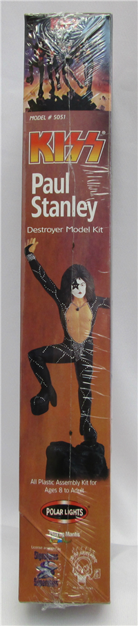 PAUL STANLEY FROM KISS Plastic Model Kit  (Polar Lights #5051, 1998)