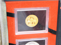 CAYMAN ISLANDS 1975 Six Queens $100 Gold and $50 Silver Proof Set 
