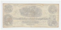 1854 $5 Fort Wayne & Southern Rail Road Company Demand Note  (Muncie)