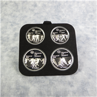 CANADA 1976 Montreal Olympics XXI 4-Coin Silver Proof Set Contact Sports Series VI