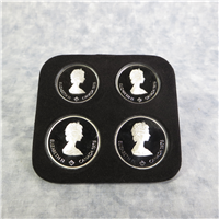 CANADA 1976 Montreal Olympics XXI 4 Coin Silver Proof Set Series IV Track
