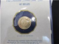 BELIZE 1977 Gold $100 Dollars Proof Coin KM 53 in Sealed Cachet