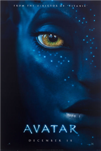 AVATAR  Original American Lenticular Teaser One Sheet   (20th Century Fox, 2009) 