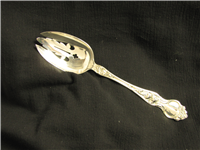 Violet Sterling 8 1/4" Pierced Serving Spoon   (Wallace #1904) 