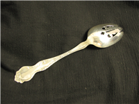 Violet Sterling 8 1/4" Pierced Serving Spoon   (Wallace #1904) 