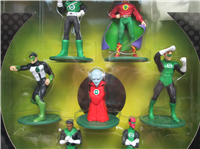 GREEN LANTERN 7-PIECE PVC SET   (DC Direct, 2000) 