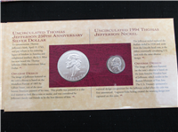 1993 Thomas Jefferson Coinage and Currency Set