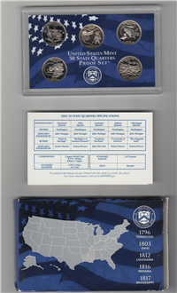 2002-s 50 State Quarters Proof Set (5 coins)