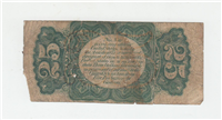 (Fr-1294)  1863 25 Cents Fractional Currency Note
