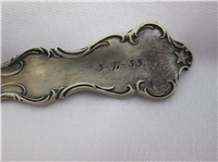 March/Violet/Aries Sterling 5 7/8" Souvenir Spoon   (R. Wallace & Sons Mfg.) 