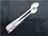 (antique) Sterling 4 5/8" Tongs   (J.D.& S/ James Dixon & Sons, 1867) 